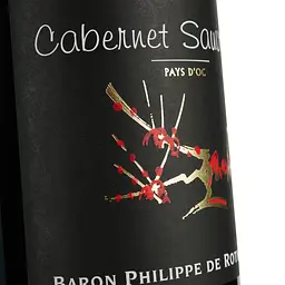 Вино Baron Philippe de Rothschild Cabernet Sauvignon, червоне, сухе, 13,5%, 0,75 л - мініатюра 5