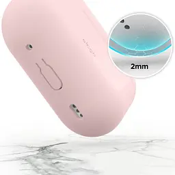 Чохол Elago Silicone Hang Case Lovely Pink для AirPods Pro 2nd Gen рожевий (EAPP2SC-HANG-LPK) - мініатюра 3