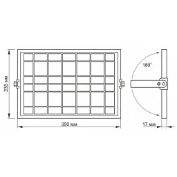 Прожектор Videx LED 1000 Lm 5000K 3.2V (VL-FSO2-505) - мініатюра 7