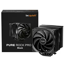 Кулер для процесора be quiet! Pure Rock Pro 3, Black, алюміній/мідь, 2x120 мм, для Intel 1851/1700/1200/115x, AMD AM5/AM4, до 250 Вт, висота 155 мм (BK042) - мініатюра 4