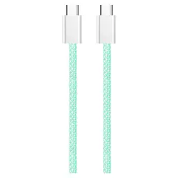 Дата кабель USB-C to USB-C 1.0m 60W 3.0А green ColorWay (CW-CBPDCC061-G) - мініатюра 7
