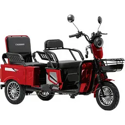 Електроскутер Триколісний Crosser TR-5 Tranzit (1200W, 72V,24Ah) Червоний - мініатюра 7