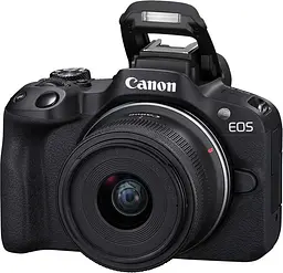Бездзеркальний фотоапарат Canon EOS R50 Kit RF-S 18-45mm f4.5-6.3 IS STM Black (5811C033) [87221] - мініатюра 3
