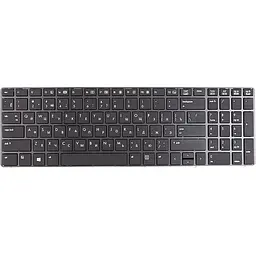 Клавіатура для ноутбука HP EliteBook 8560w чорна, чорний фрейм (KB315338)