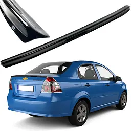 Спойлер пір'янка на кришку багажника для Chevrolet Aveo T250 2003-2011 Глянець Voron glass