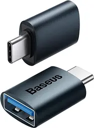 Перехідник Baseus Ingenuity Series Mini OTG Adaptor Type-C to USB-A 3.1 ZJJQ000003 Blue - мініатюра 2