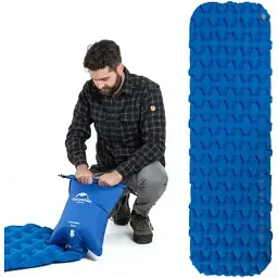 Килимок надувний Naturehike FC-10 NH19Z032-P 195х59х6.5cm Blue - мініатюра 4