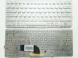 Клавіатура для ноутбуків Sony Vaio VPC-SD, VPC-SB Series клавіатура срібляста без рамки, під підсвічування