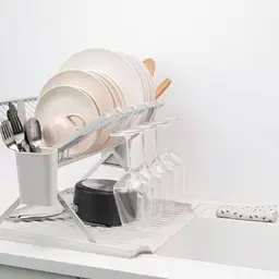 Сушарка для посуду Brabantia, 51х42х33 см, світло-сірий (139444) - мініатюра 4