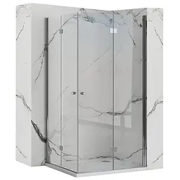 Душова кабіна Rea Fold N2 80x80 REA-K9990, Хром, Універсальна, прозорий