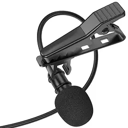 Мікрофон петличний Borofone BFK11 Elegant lavalier Lightning (2m) Black - мініатюра 3
