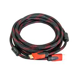 Кабель HDMI-HDMI V1.4 15 м, подовжувач відеосигналу, нейлонова оплітка