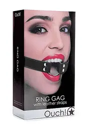 Кляп Ring Gag - Black Ouch! 36-OU104BLK 98933 - мініатюра 1