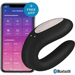 Смарт-вібратор для пар Satisfyer Double Joy Black - мініатюра 4