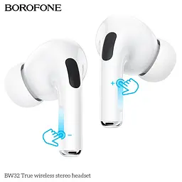 Навушники Borofone BW32 True wireless stereo headset White - мініатюра 2