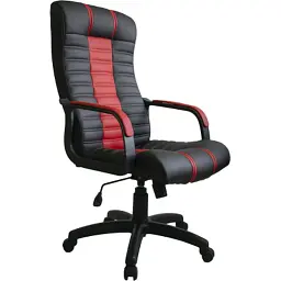 Офісне крісло Примтекс плюс Atlant combi soft D-5/B-6, екошкіра чорний/червоний (Atlant combi soft D-5/B-6) - мініатюра 2