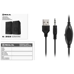 Акустична система REAL-EL S-202 USB Black (EL121200019) - мініатюра 8