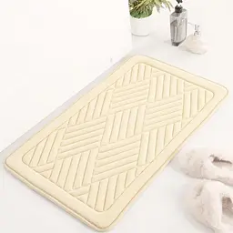 Килимок для ванної і туалету Lovely Svi м’який, абсорбуючий, нековзний 50 x 80 x 1.5 см Бежевий (2565057)