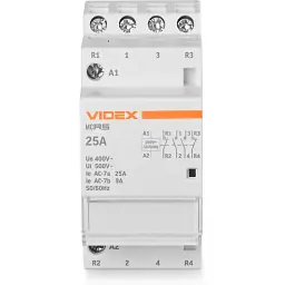 Контактор Videx 4п 25А 2НВ 2НЗ VF-RS-MC2O2C-25 RESIST - мініатюра 2