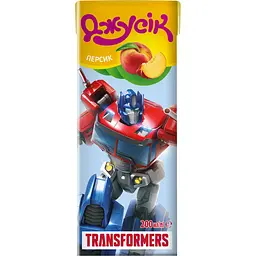 Сік Джусік Transformers Персиковий з м'якоттю 200 мл