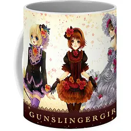 Кухоль GeekLand Gunslinger Girl Школа вбивць Дівчина стрілок. GG 01.01 330 мл білий - мініатюра 2
