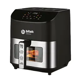 Мультипіч аерогриль BITEK AIR FRYER GRILL на 14 литров 4800 Вт Black Silver