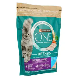 Сухий корм для дорослих котів Purina One Difficult Appetite з вибірковим смаком у їжі, з тріскою та фореллю, 800 г (12509703) - мініатюра 2