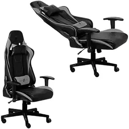 Геймерське крісло 1stPlayer FK2 Black/Gray [121653] - мініатюра 2