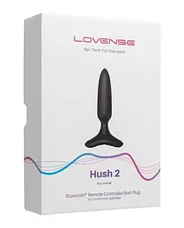 Анальная смарт-вибропробка Lovense Hush 2, размер XS, 12х2.5 см - миниатюра 6