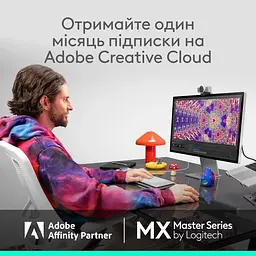 Миша Logitech MX Master 4 for Mac Performance Wireless Space Black (910-007577) - мініатюра 3
