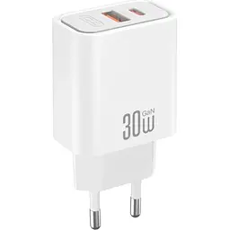 Зарядний пристрій XO 1xUSB 22.5W + 1xUSB-C PD30W white (CE42.white) - мініатюра 8