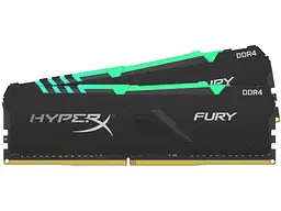 Модуль пам'яті HyperX DDR4 16Gb (2x8) Kingston Fury RGB 3200 MHz (HX432C16FB3AK2/16) Б/в