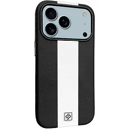 Шкіряний чохол Rally with MagSafe для Apple iPhone 17 Pro Max (6.9) Black / White