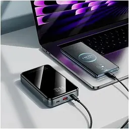 Зовнішній акумулятор Hoco Q30A Fast charge 130W 20000mAh чорний 6942007634069 - мініатюра 7