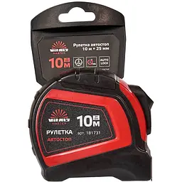 Рулетка Vitals Master автостоп 10 м х 25 мм (181731) - мініатюра 7