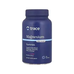 Вітамінно-мінеральний комплекс Trace Магній, смак ягід, Magnesium Gummies, 120 жувальних цукерок (TMR00891)