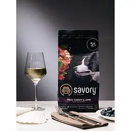 Смачний Medium Breed, багатий на Fresh Turkey & Lamb, 1 кг сухого корму для собак середніх порід (індейка та ягня) - мініатюра 9