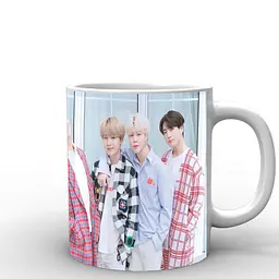 Кухоль GeekLand  вся група Bangtan Boys BTS BTS 02.38 330 мл білий - мініатюра 2