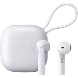 Бездротові навушники 1MORE Omthing Air Free Pods, BT5.0, ENC, Qi, TWS, 400mAh, 5h, (EO005) white UA UCRF