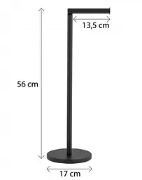 Стійка для туалетного паперу Yoka P.SP52 black P.SP52-BLK, Чорний матовий - мініатюра 7