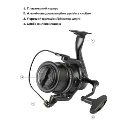 Котушка Brain Apex Carp Big Pit 8000 6+1BB - мініатюра 7