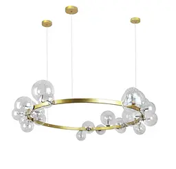 Люстра кільце з кульками Levistella 918LP267-24 GD+CL