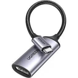 Перехідник Ugreen USB 2.0 Type-C DisplayPort Thunderbolt 4 8k 60hz CM654 сірий