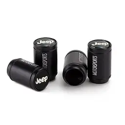 Захисні ковпачки на ніпеля Jeep Чорні 4 шт
