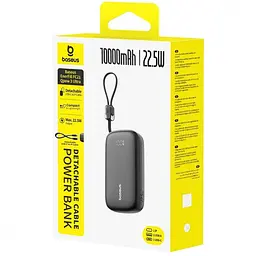 Павербанк Baseus EnerFill Qpow 3 Ultra Black 10 000 mAh / 22.5 Вт (E0027L00) - мініатюра 2