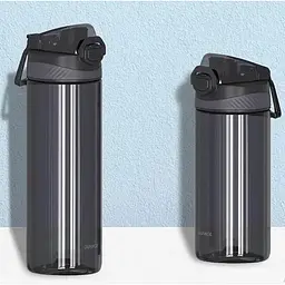 Пляшка для води Xiaomi Quange Full sports cup black Pc Material 480 мл (6972229764961) - мініатюра 4