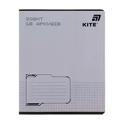 Зошит Kite One color, 18 аркушів, клітинка (K26-236-1), в асортименті - мініатюра 10