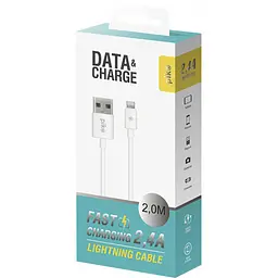 Дата кабель USB 2.0 AM to Lightning 2.0m white Piko (1283126493867) - мініатюра 2