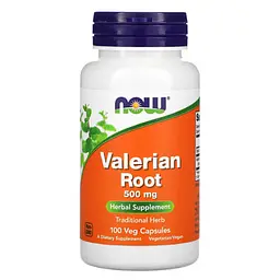 Валериана Valerian Root 500 mg 100 veg caps NOW vit0006436