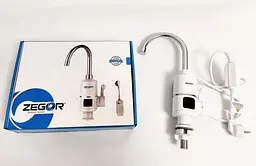 Проточний кран-водонагрівач на мийку Zegor EC-701 LED з ПЗВ 30412 - мініатюра 5